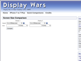 'displaywars.com' screenshot