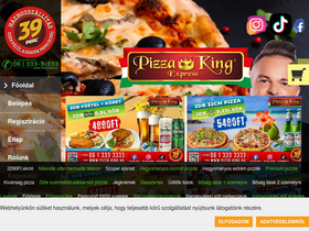 'pizza-king.hu' screenshot