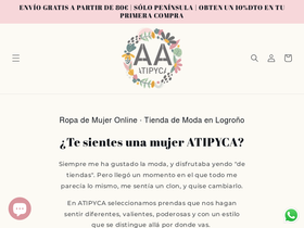 atipycamoda.com homepage screenshot