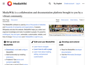 'mediawiki.org' screenshot