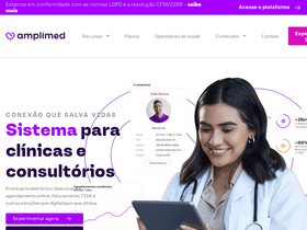 'amplimed.com.br' screenshot