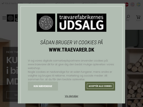 'traevarer.dk' screenshot