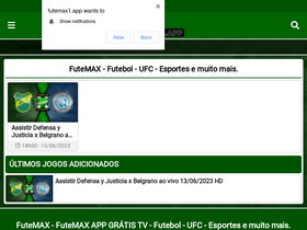Futemax - Futebol Online Grátis - UFC, Esportes e muito mais