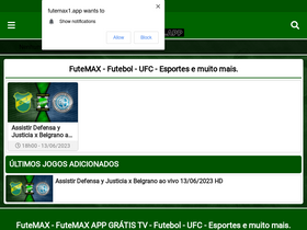 FuteMAX - Futebol AO VIVO - Esportes e muito mais no futemax.app