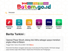 'batam.go.id' screenshot