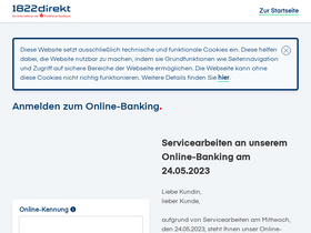 '1822direkt-banking.de' screenshot