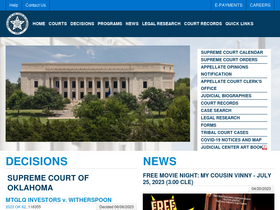 'oscn.net' screenshot