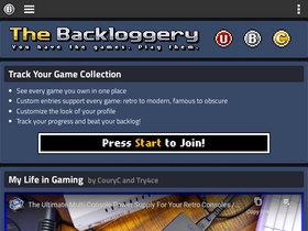 'backloggery.com' screenshot