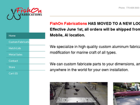 fishonfabrications.com homepage screenshot