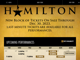 'hamiltonmusical.com' screenshot
