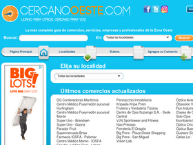 'cercanooeste.com' screenshot