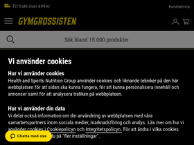 'gymgrossisten.com' screenshot