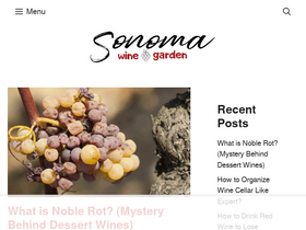 'sonomawinegarden.com' screenshot