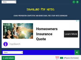 'downloadpdfnotes.com' screenshot