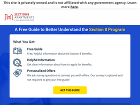 'section-8-apartments.org' screenshot