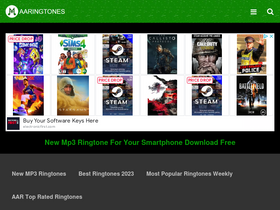 'aaringtones.com' screenshot