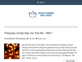 'kinhnghiemhocphat.com' screenshot