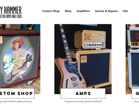Noisy Hammer homepage screenshot