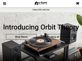 'uturnaudio.com' screenshot