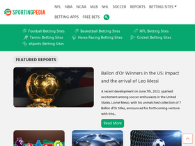 'sportingpedia.com' screenshot