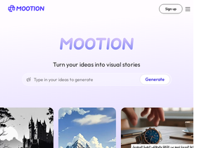 Mootion - Mootion-AI原生3D动画创作平台