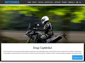 'motobanda.pl' screenshot