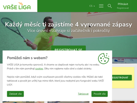 'vaseliga.cz' screenshot