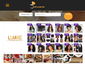 'tutirecept.hu' screenshot