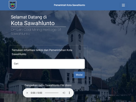 'sawahluntokota.go.id' screenshot