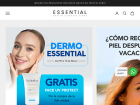 essentialstore.pe homepage screenshot