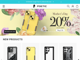 'poeticcases.com' screenshot