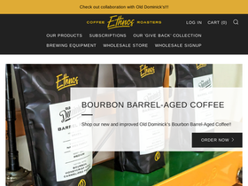 ethnos.coffee homepage screenshot