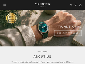 Von Doren homepage screenshot