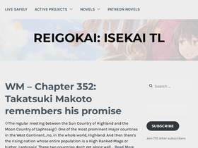 'isekailunatic.com' screenshot