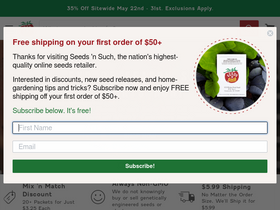 'seedsnsuch.com' screenshot