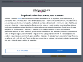 'solucionesong.org' screenshot