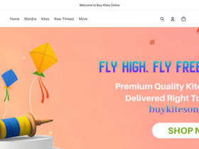 buykitesonline.com homepage screenshot