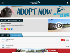 'thedogs.com.au' screenshot