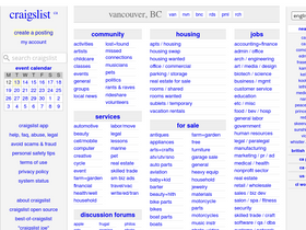 Vancouver Craigslist Org Traffic Ranking Marketing Analytics Similarweb