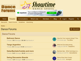 'dance-forums.com' screenshot