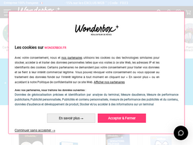 'wonderbox.fr' screenshot