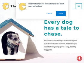 'thedogtale.com' screenshot