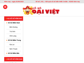 'xosodaiviet.net' screenshot