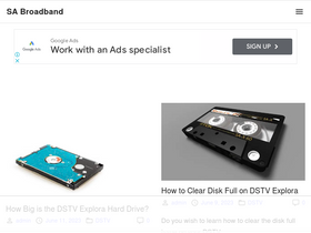 'sabroadband.co.za' screenshot