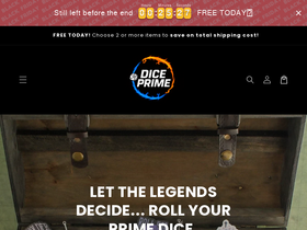 diceprime.com homepage screenshot