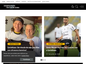 'identidadecorinthiana.com' screenshot