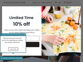 'marleysmonsters.com' screenshot
