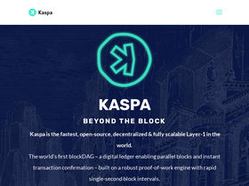 'kaspa.org' screenshot
