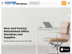 poppopofficemachines.com homepage screenshot