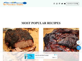 'themountainkitchen.com' screenshot